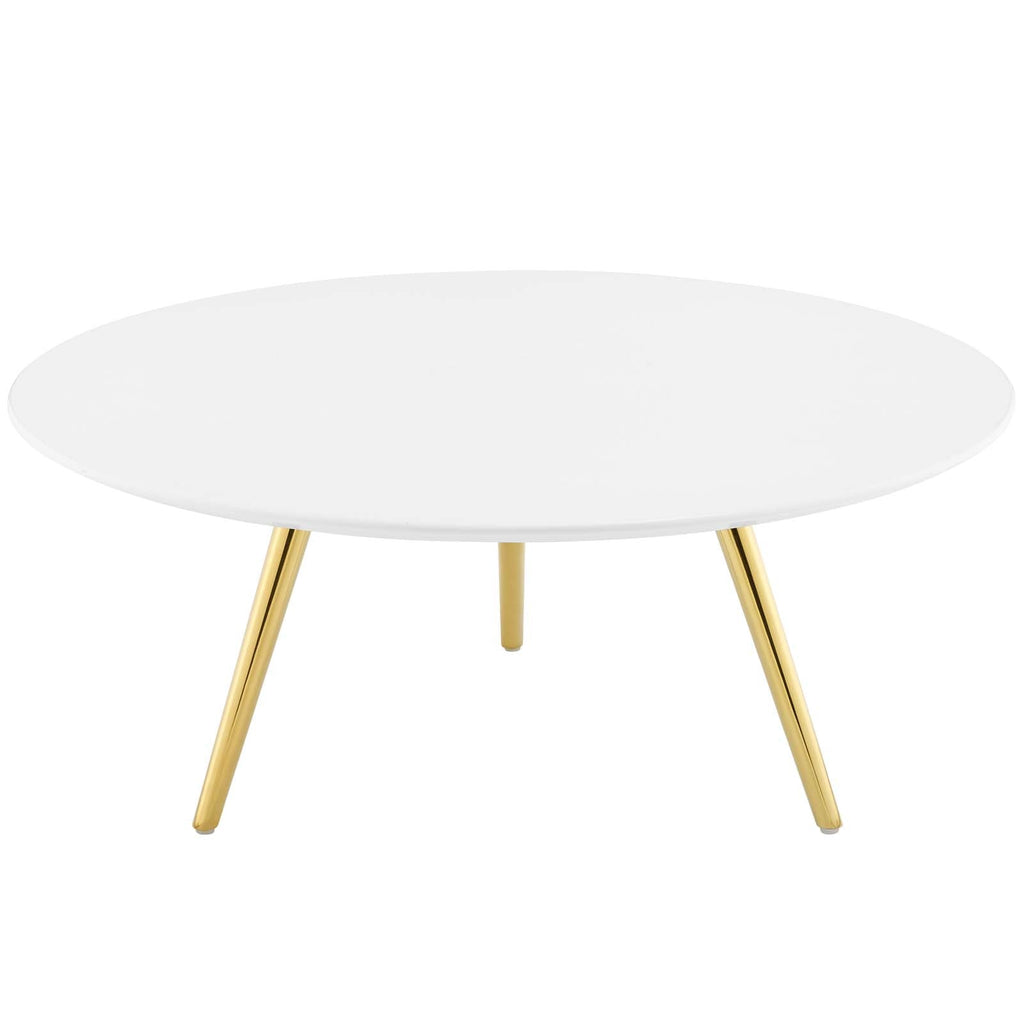 Lippa Round Wood Coffee Table with Tripod Base
