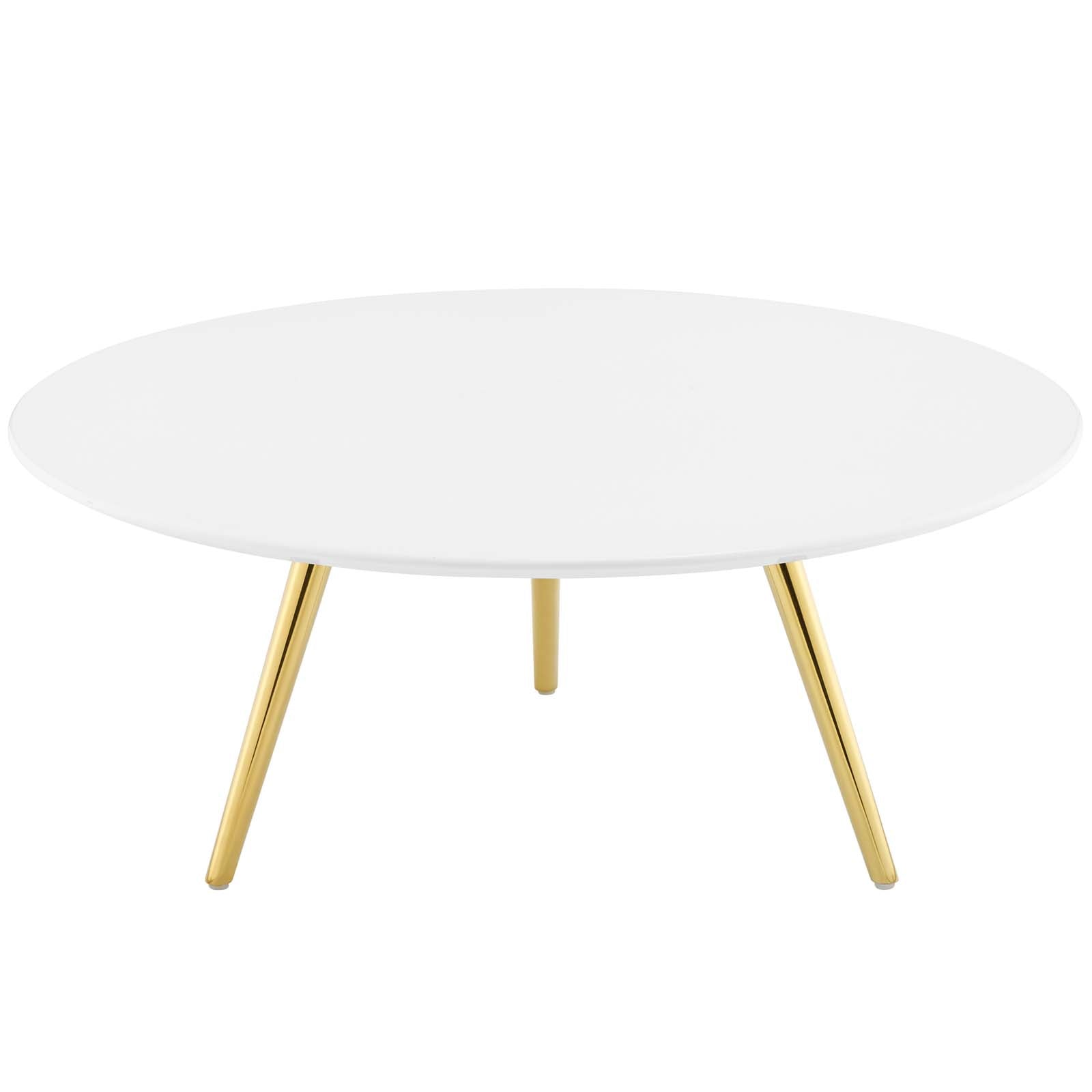 Lippa Round Wood Coffee Table with Tripod Base