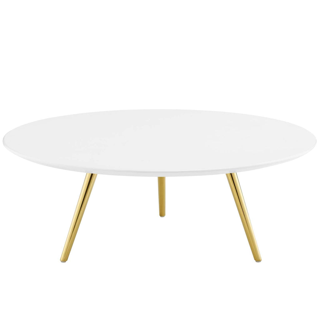 Lippa Round Wood Coffee Table with Tripod Base