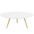 Lippa Round Wood Coffee Table with Tripod Base