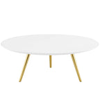 Lippa Round Wood Coffee Table with Tripod Base