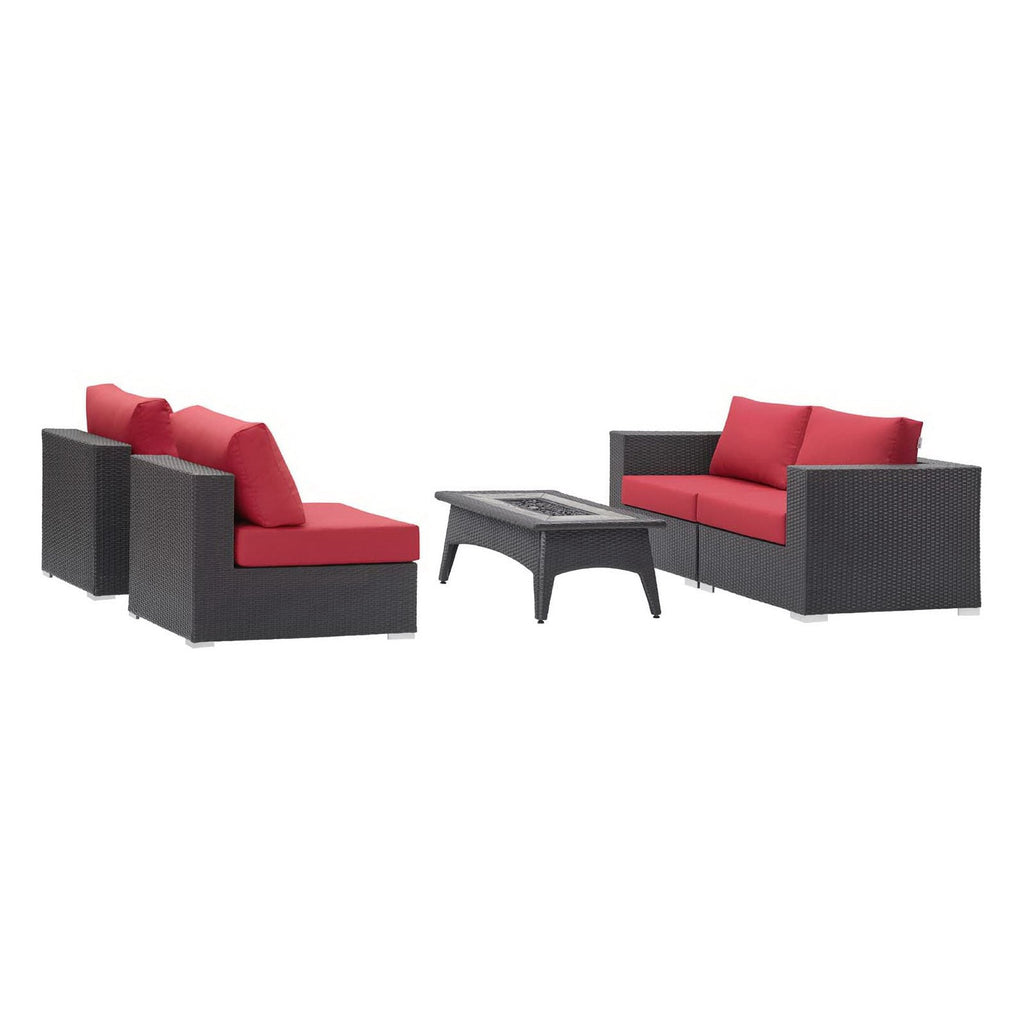 outdoor 5 Piece Set Outdoor with Fire Pit
