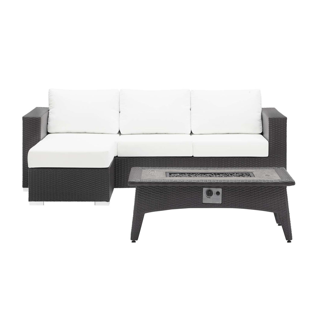 outdoor 3 Piece Set Outdoor Patio with Fire Pit