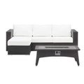 outdoor 3 Piece Set Outdoor Patio with Fire Pit