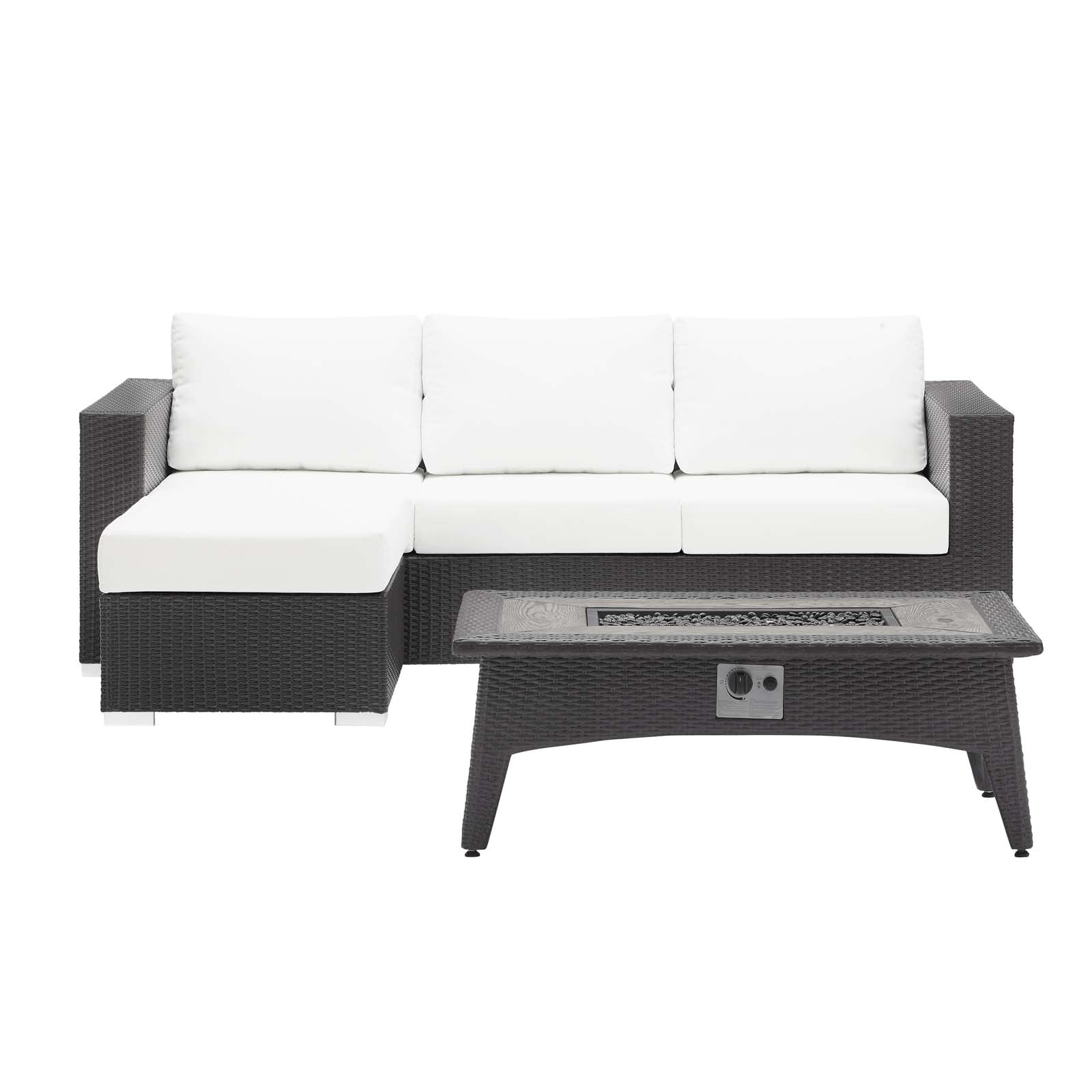 outdoor 3 Piece Set Outdoor Patio with Fire Pit