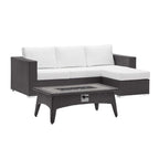 outdoor 3 Piece Set Outdoor Patio with Fire Pit