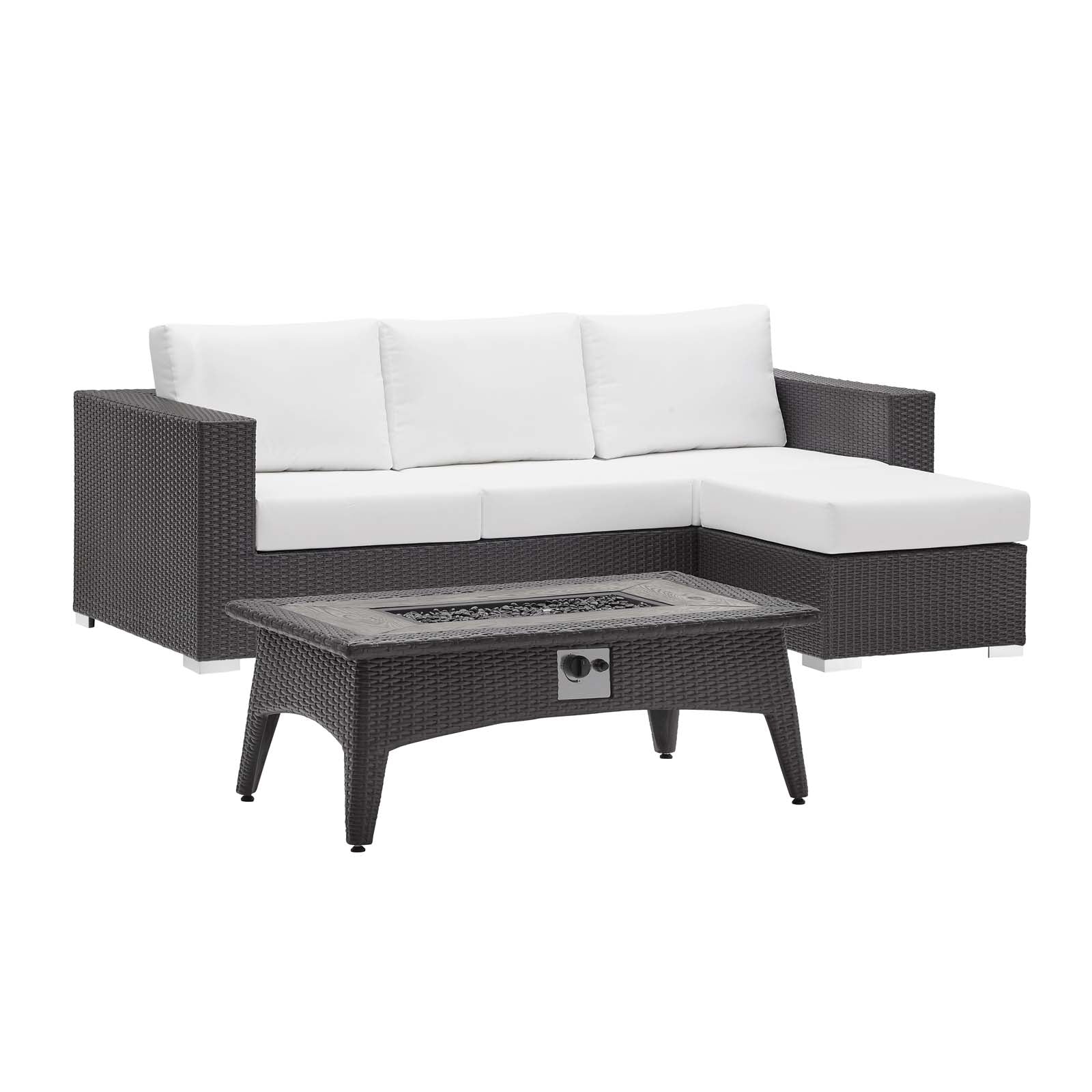 outdoor 3 Piece Set Outdoor Patio with Fire Pit