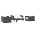 outdoor 4 Piece Set Outdoor Patio with Fire Pit