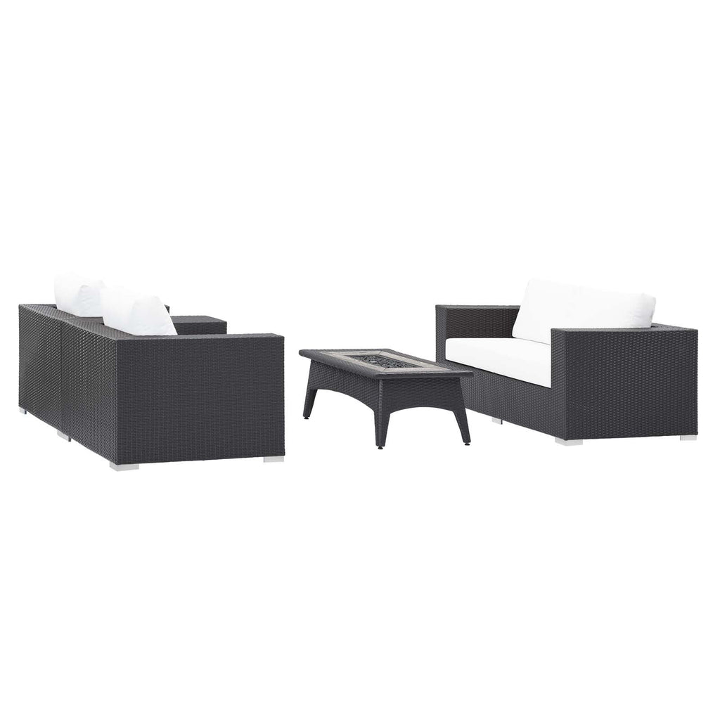 outdoor 4 Piece Set Outdoor Patio with Fire Pit