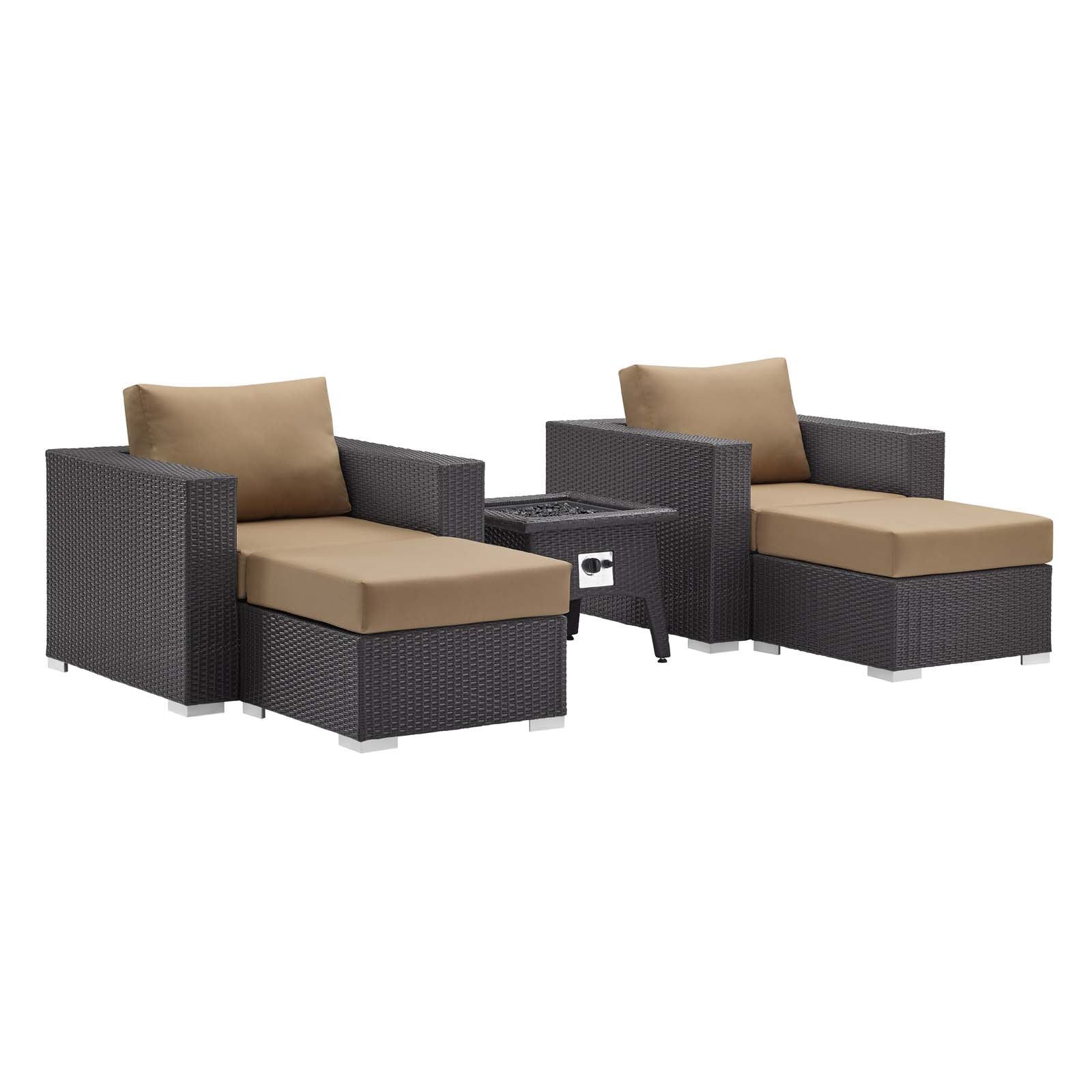 outdoor 5 Piece Set Outdoor Patio with Fire Pit