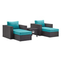 outdoor 5 Piece Set Outdoor Patio with Fire Pit