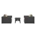 outdoor 3 Piece Set Outdoor Patio with Fire Pit