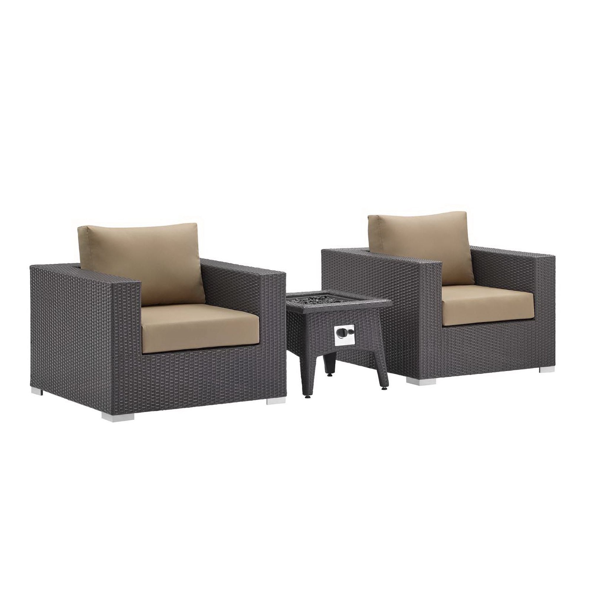outdoor 3 Piece Set Outdoor Patio with Fire Pit