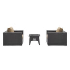 outdoor 3 Piece Set Outdoor Patio with Fire Pit