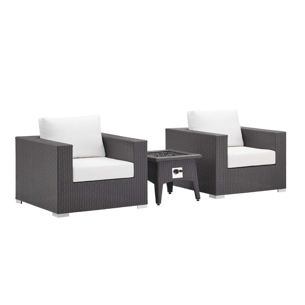 outdoor 3 Piece Set Outdoor Patio with Fire Pit