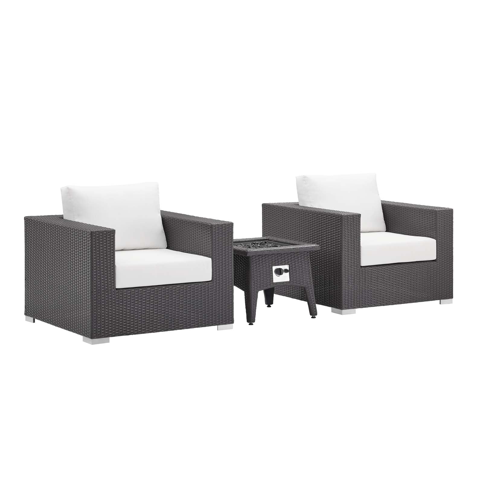 outdoor 3 Piece Set Outdoor Patio with Fire Pit