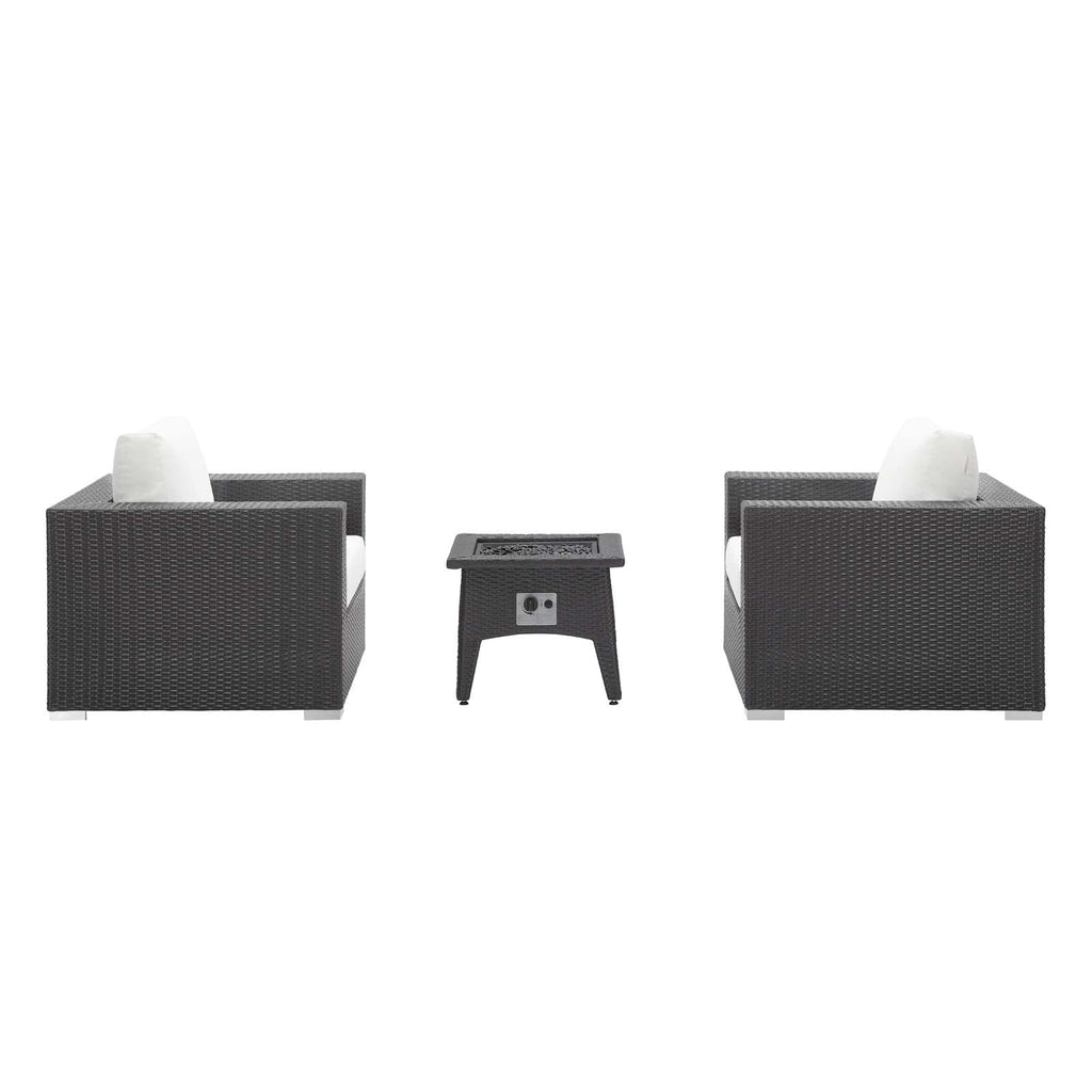 outdoor 3 Piece Set Outdoor Patio with Fire Pit