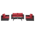 outdoor 5 Piece Set Outdoor Patio with Fire Pit