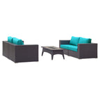 outdoor 5 Piece Set Outdoor Patio with Fire Pit