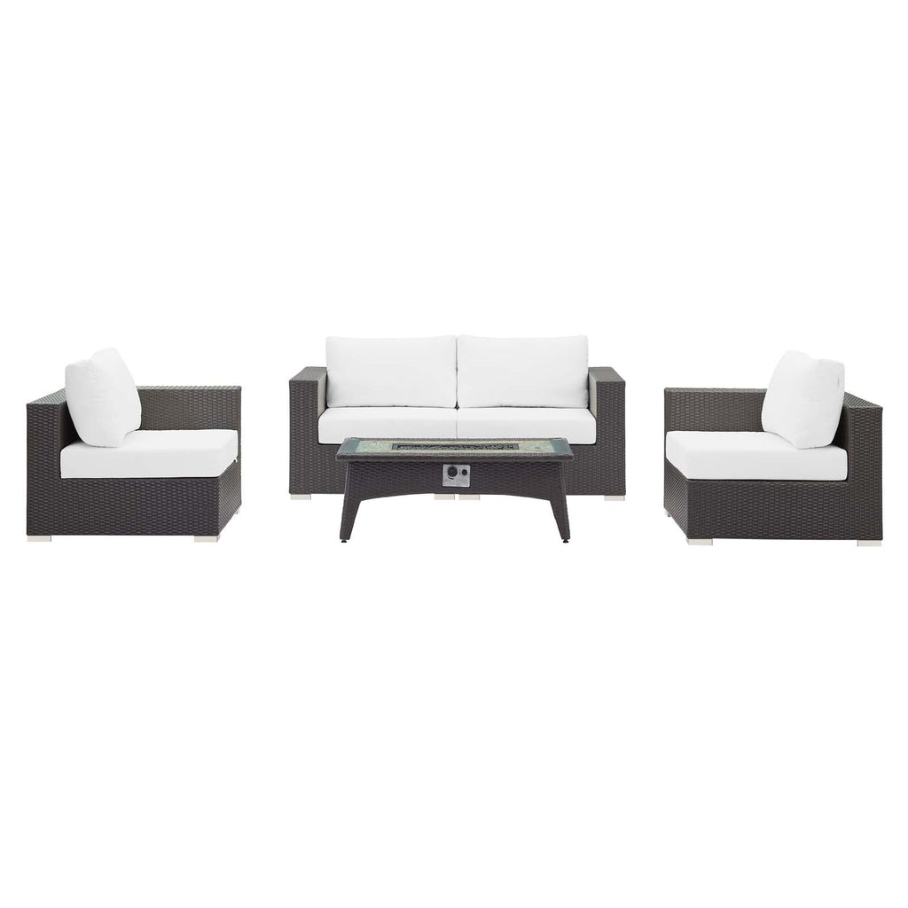 outdoor 5 Piece Set Outdoor Patio with Fire Pit