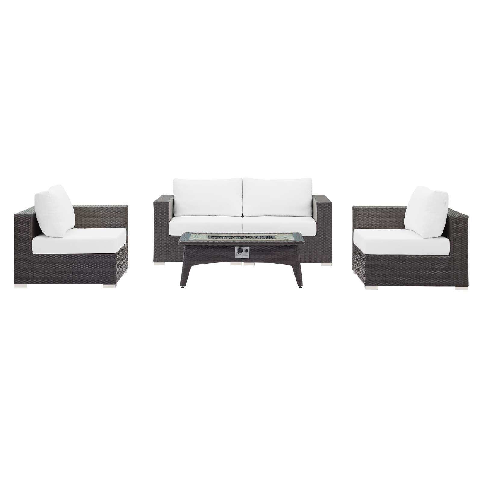 outdoor 5 Piece Set Outdoor Patio with Fire Pit