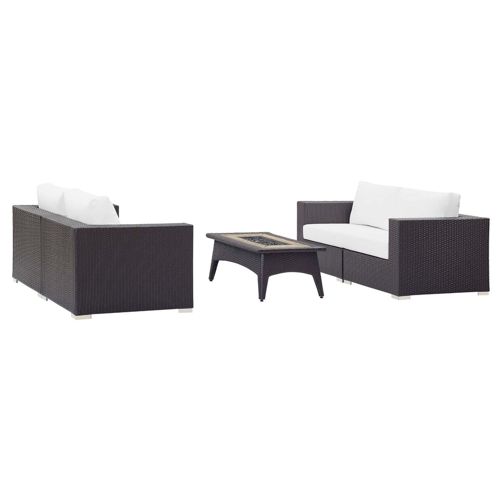 outdoor 5 Piece Set Outdoor Patio with Fire Pit