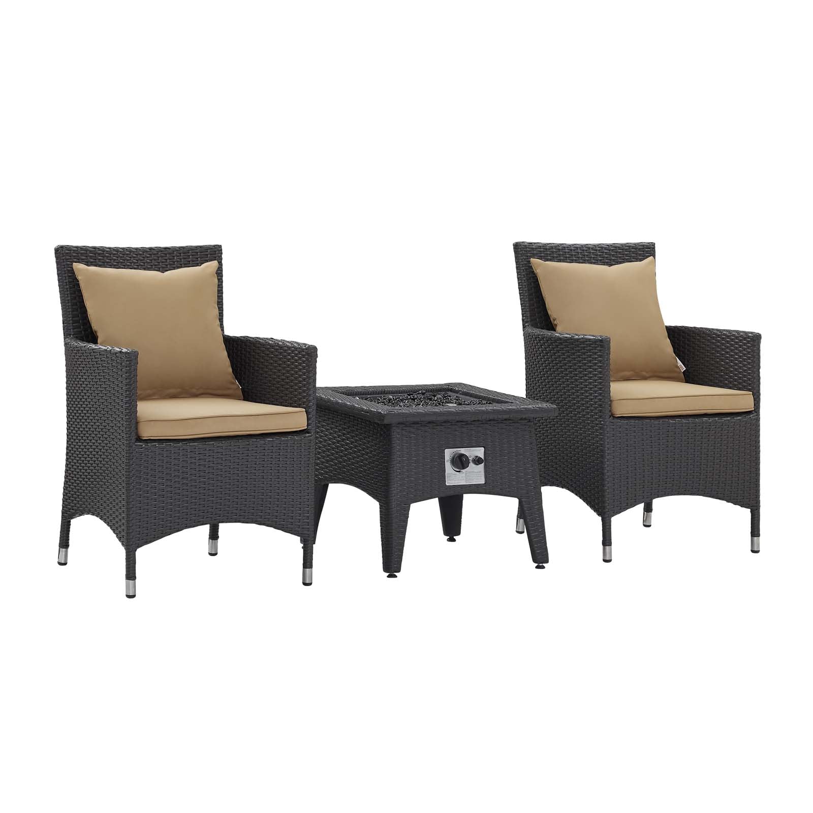 outdoor 3 Piece Set Outdoor Patio with Fire Pit