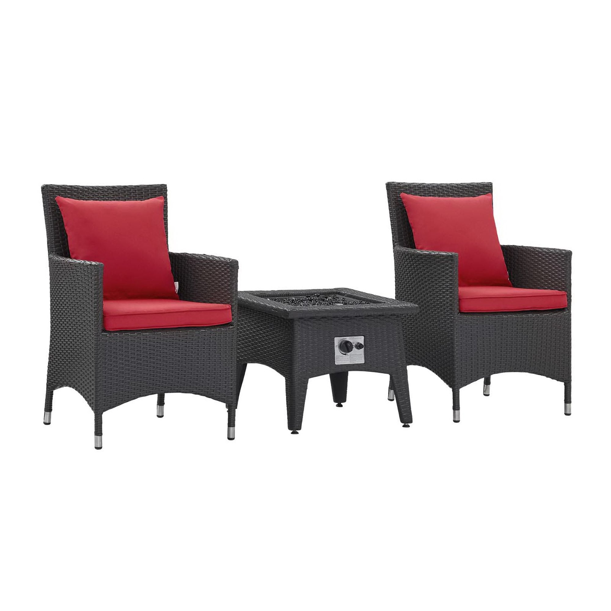 outdoor 3 Piece Set Outdoor Patio with Fire Pit
