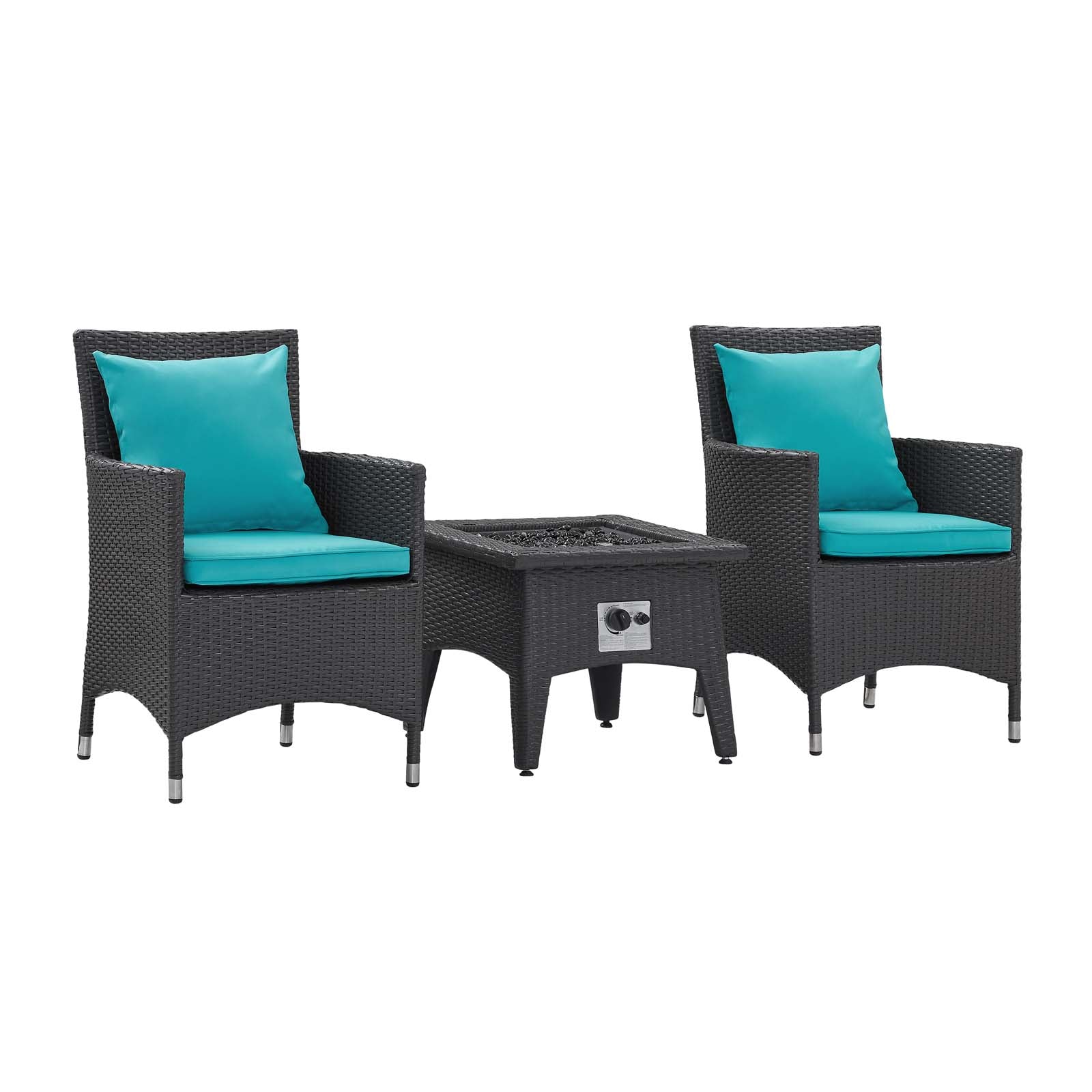 outdoor 3 Piece Set Outdoor Patio with Fire Pit
