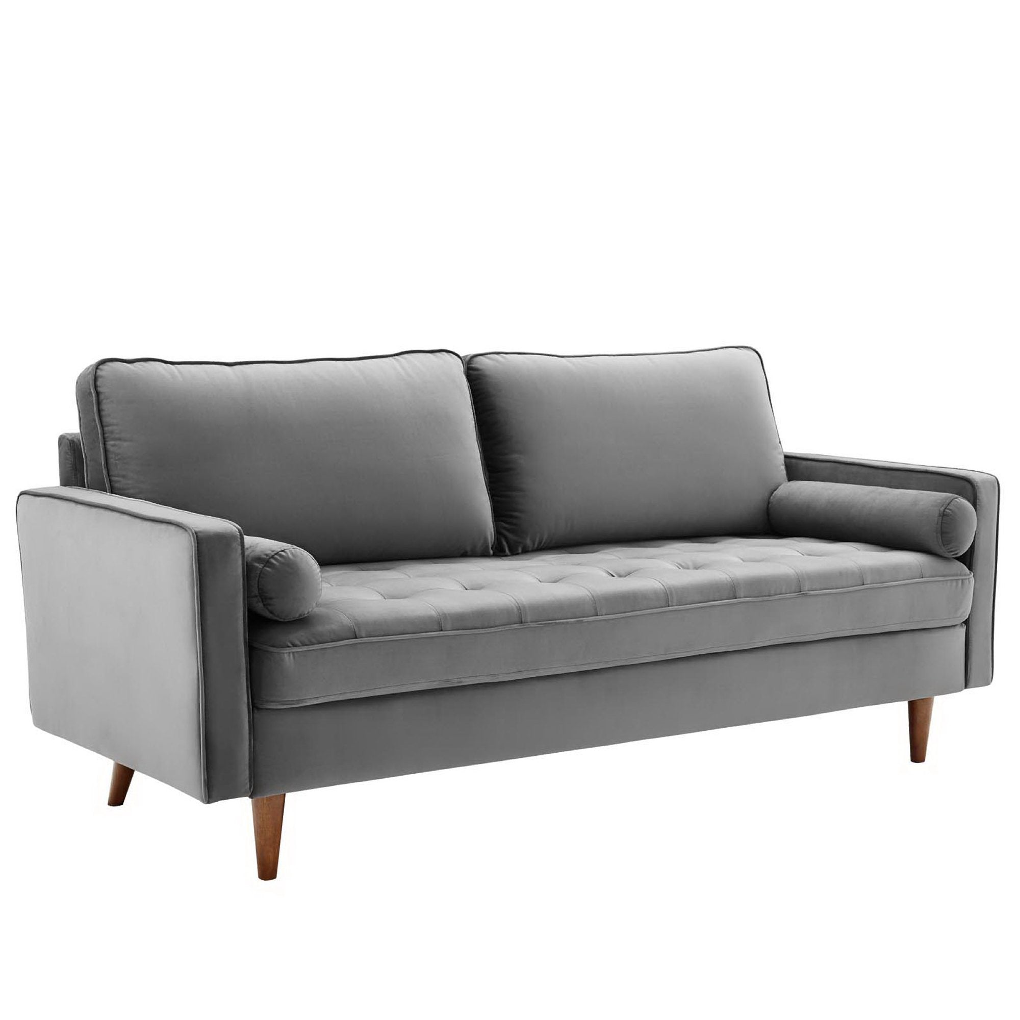 Valour Performance Velvet Sofa - EEI-3764-GRY