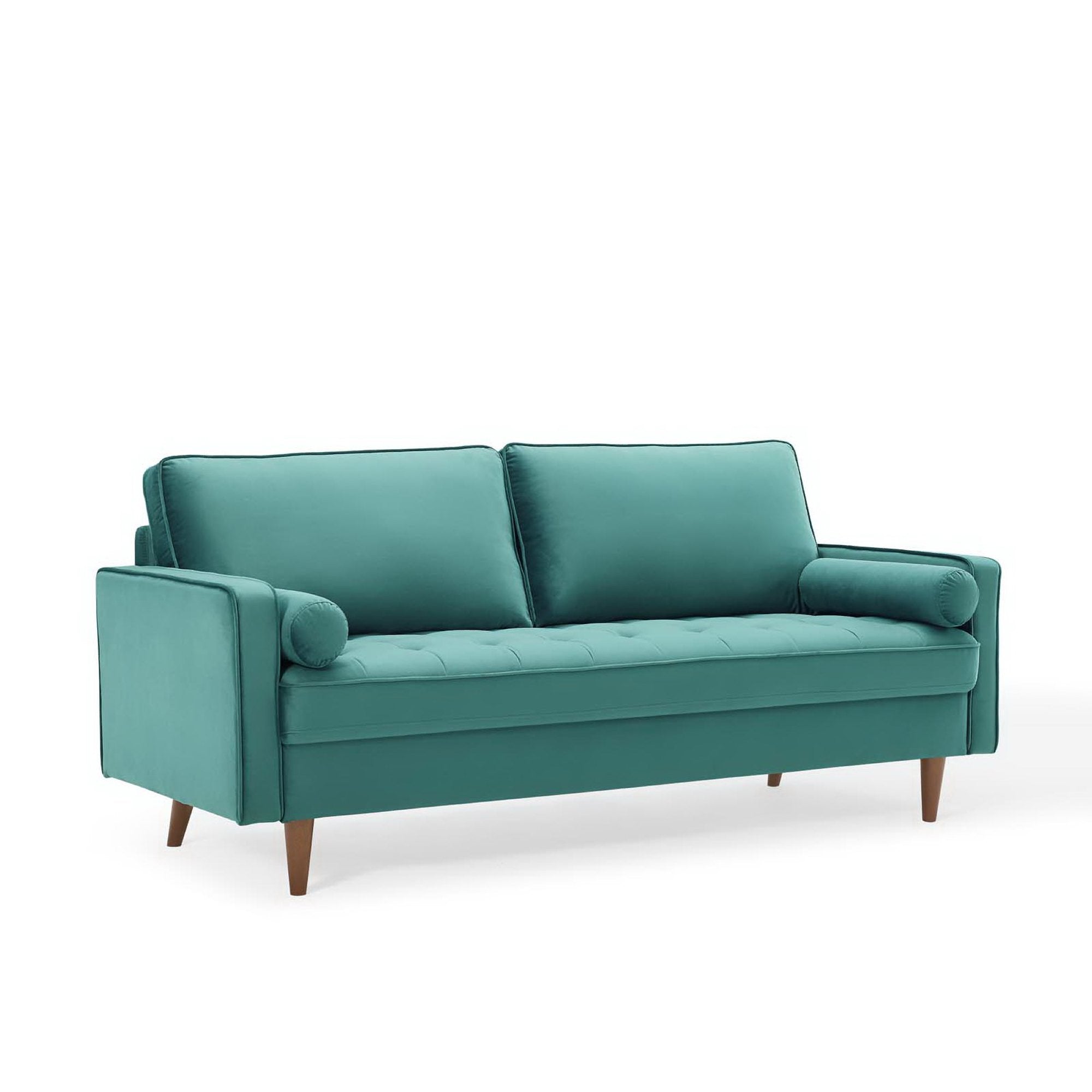 Valour Performance Velvet Sofa - EEI-3764-TEA