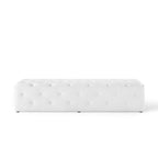 Amour 72" Tufted Button Entryway Faux Leather Bench
