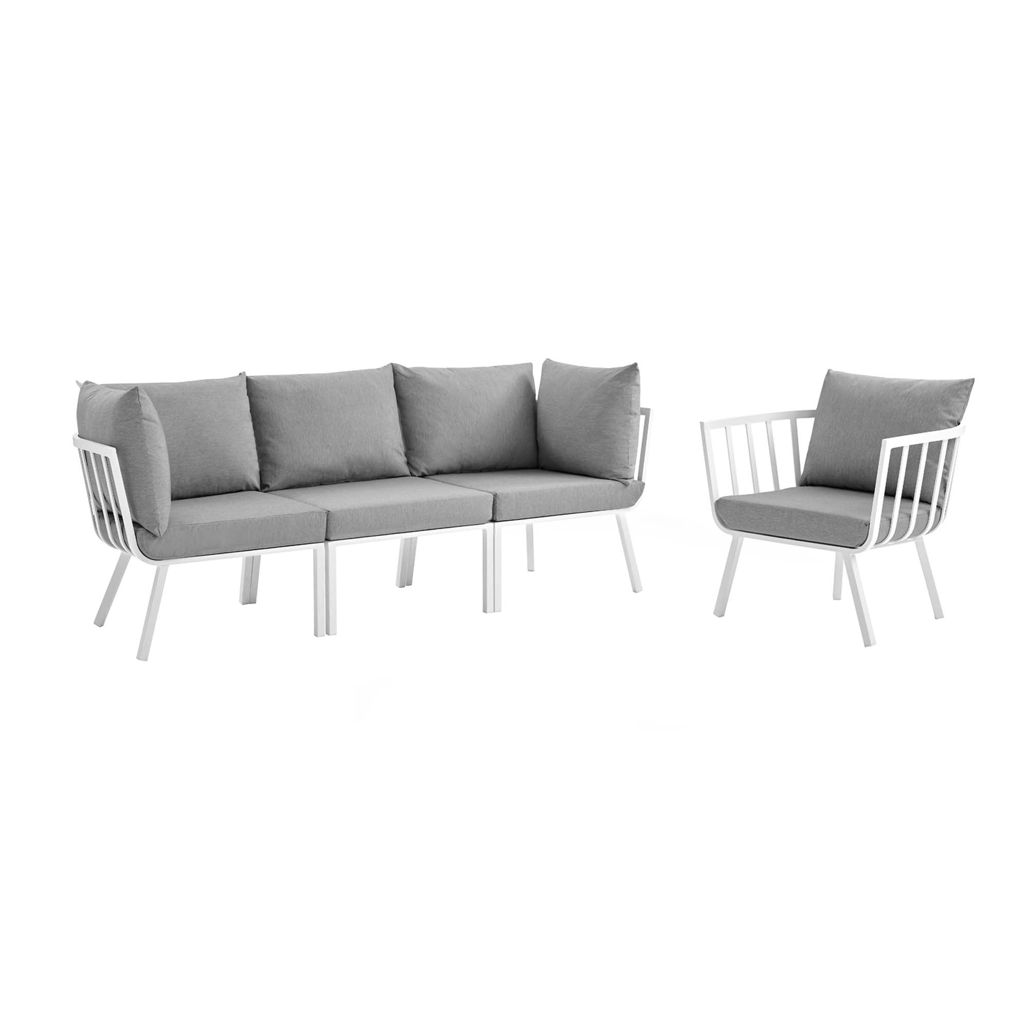 Riverside 7 Piece Outdoor Patio Aluminum Set