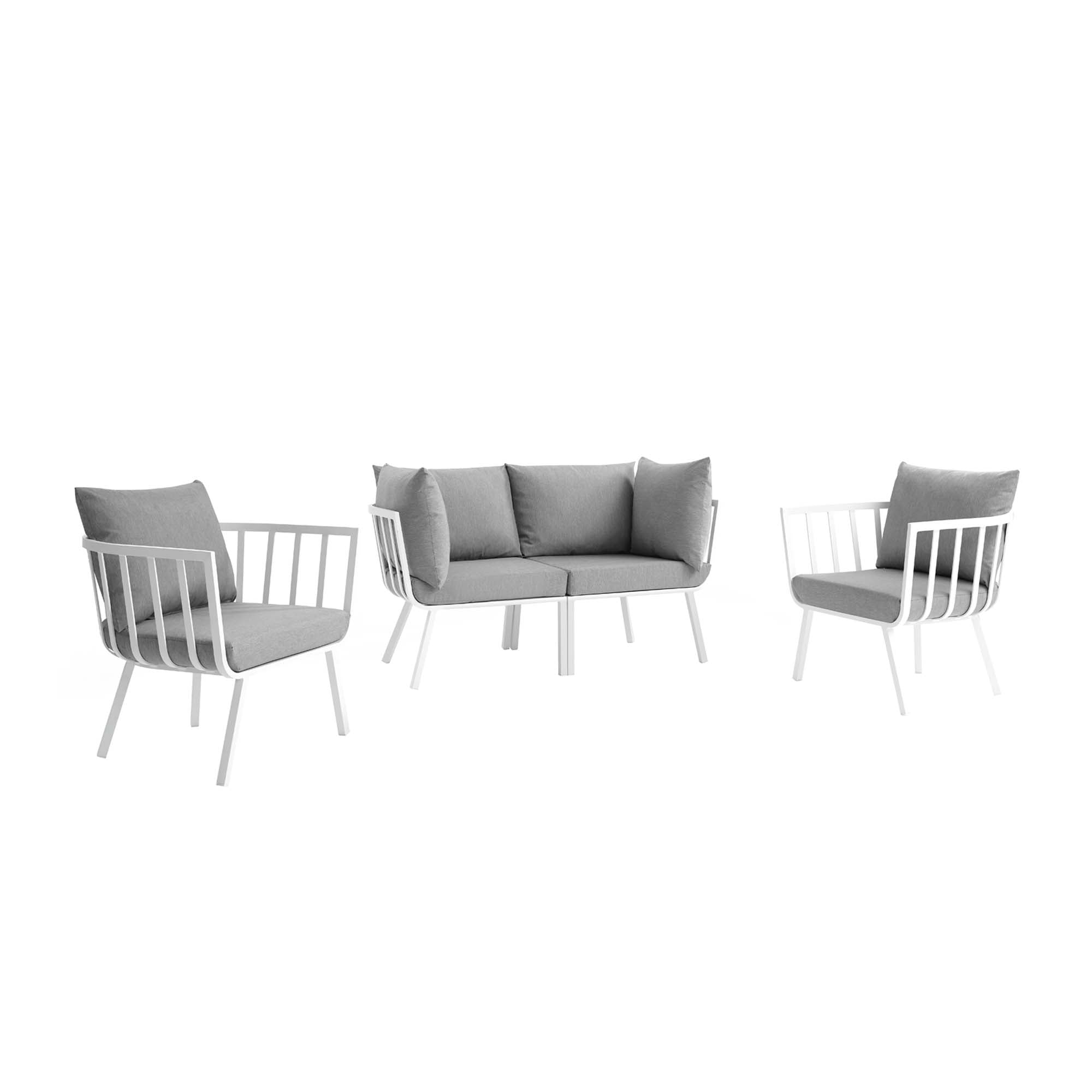 Riverside 7 Piece Outdoor Patio Aluminum Set