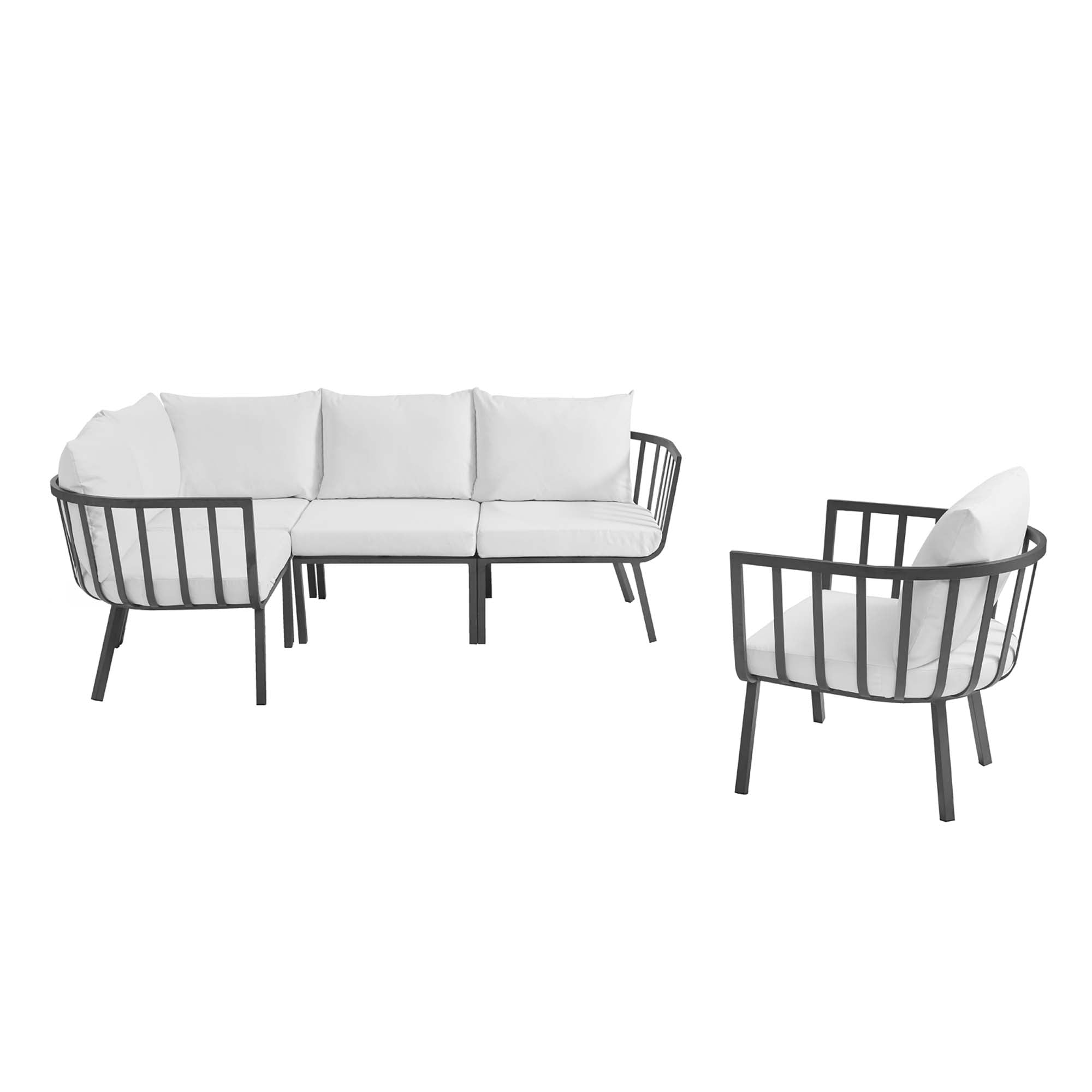 Riverside 7 Piece Outdoor Patio Aluminum Set