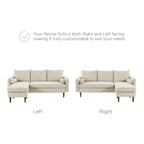 Revive Upholstered Right or Left Sectional Sofa