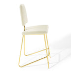 Ponder Performance Velvet Bar Stool