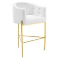 Savour Tufted Performance Velvet Bar Stool