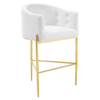 Savour Tufted Performance Velvet Bar Stool