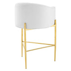 Savour Tufted Performance Velvet Bar Stool