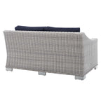 Conway Sunbrella® Outdoor Patio Wicker Rattan Loveseat