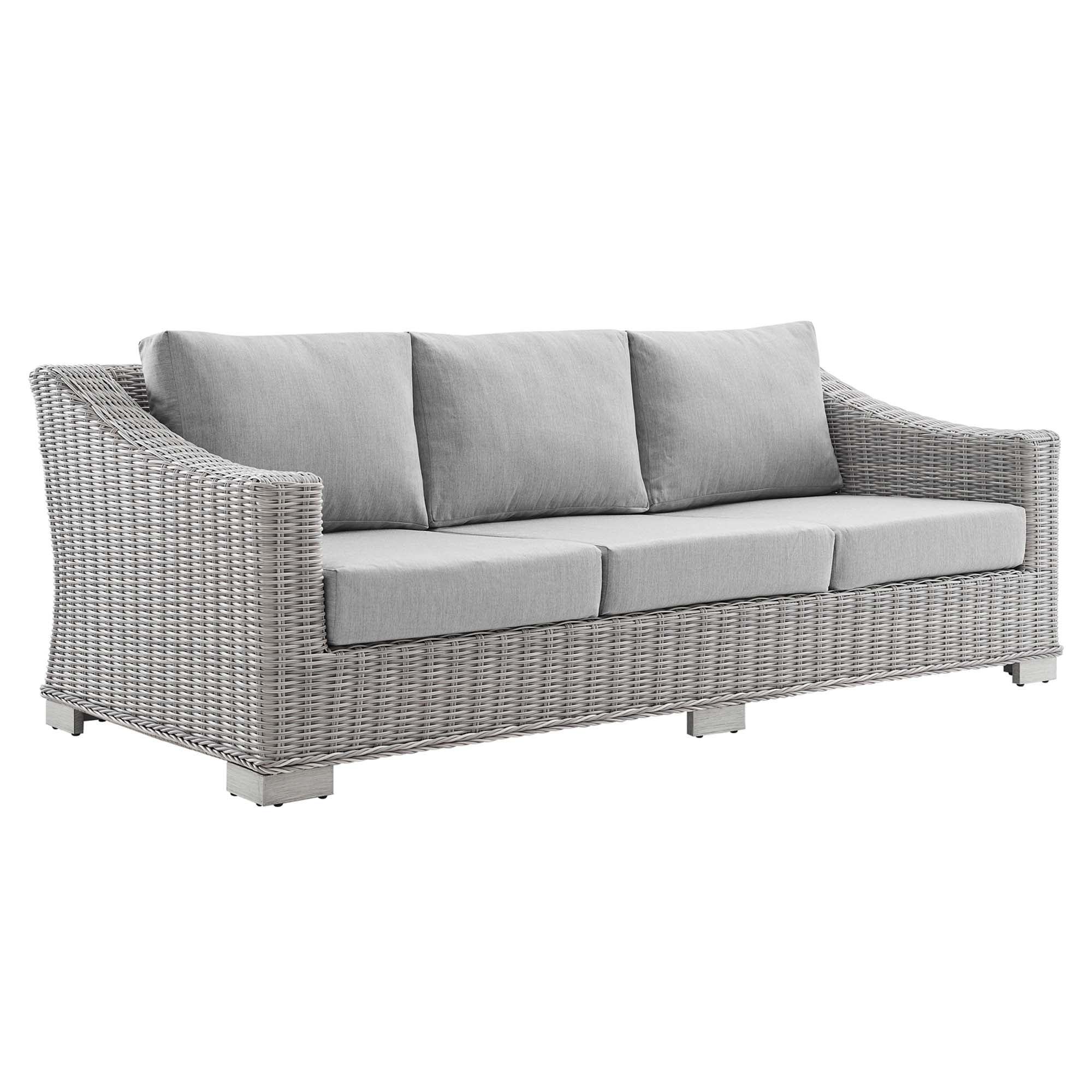 Conway Sunbrella® Outdoor Patio Wicker Rattan Sofa