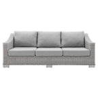 Conway Sunbrella® Outdoor Patio Wicker Rattan Sofa