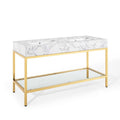 Kingsley Stainless Steel Bathroom Vanity
