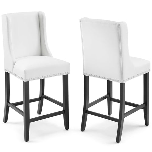 Baron Faux Leather Counter Stool Set of 2