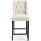 Baronet Upholstered Fabric Counter Bar Stool Set of 2