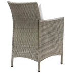 Conduit Outdoor Wicker Rattan Dining Armchair Set of 2
