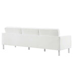 Loft Tufted Vegan Leather 3-Piece Furniture Set