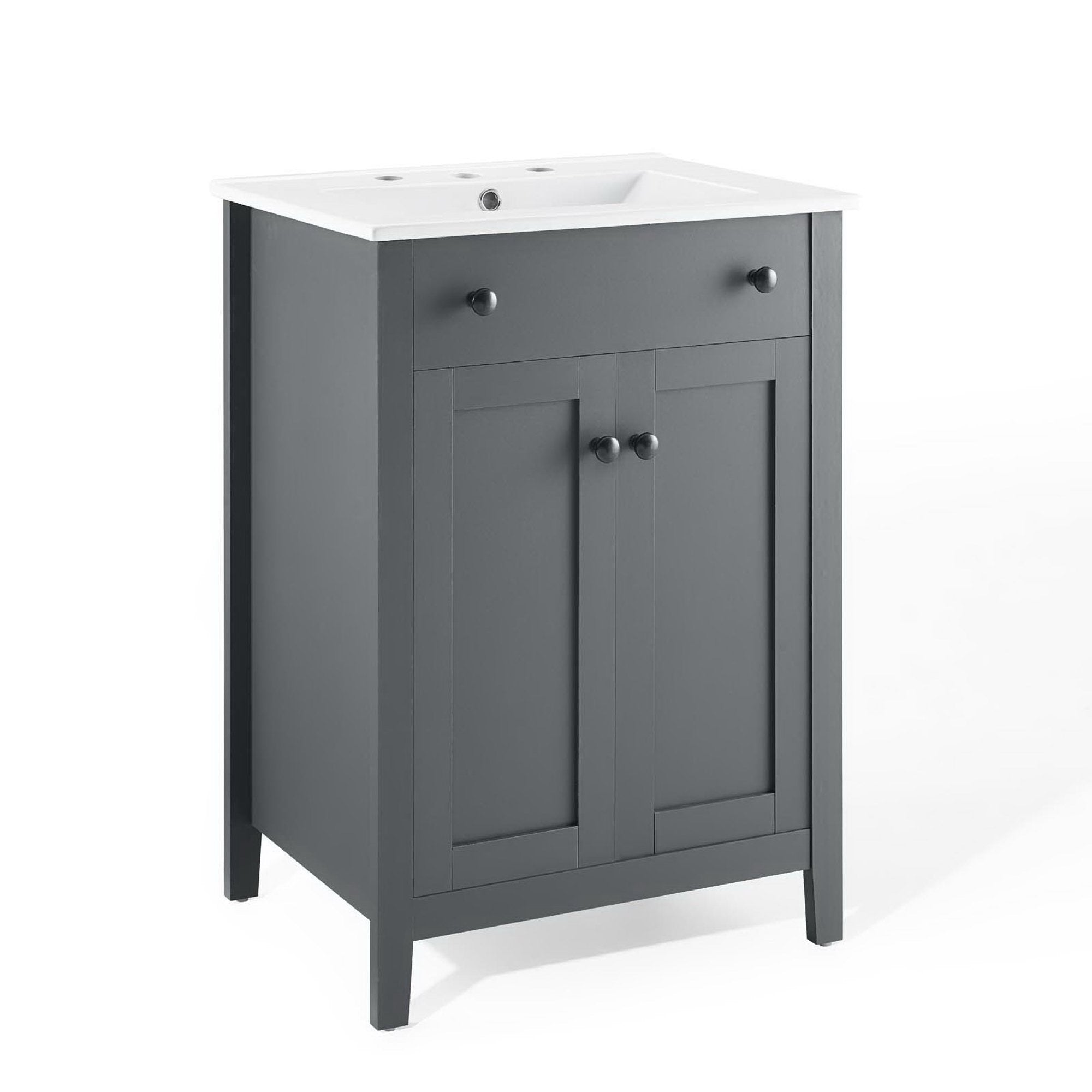 Nantucket Bathroom Vanity Basin Included - EEI-4250-GRY-WHI