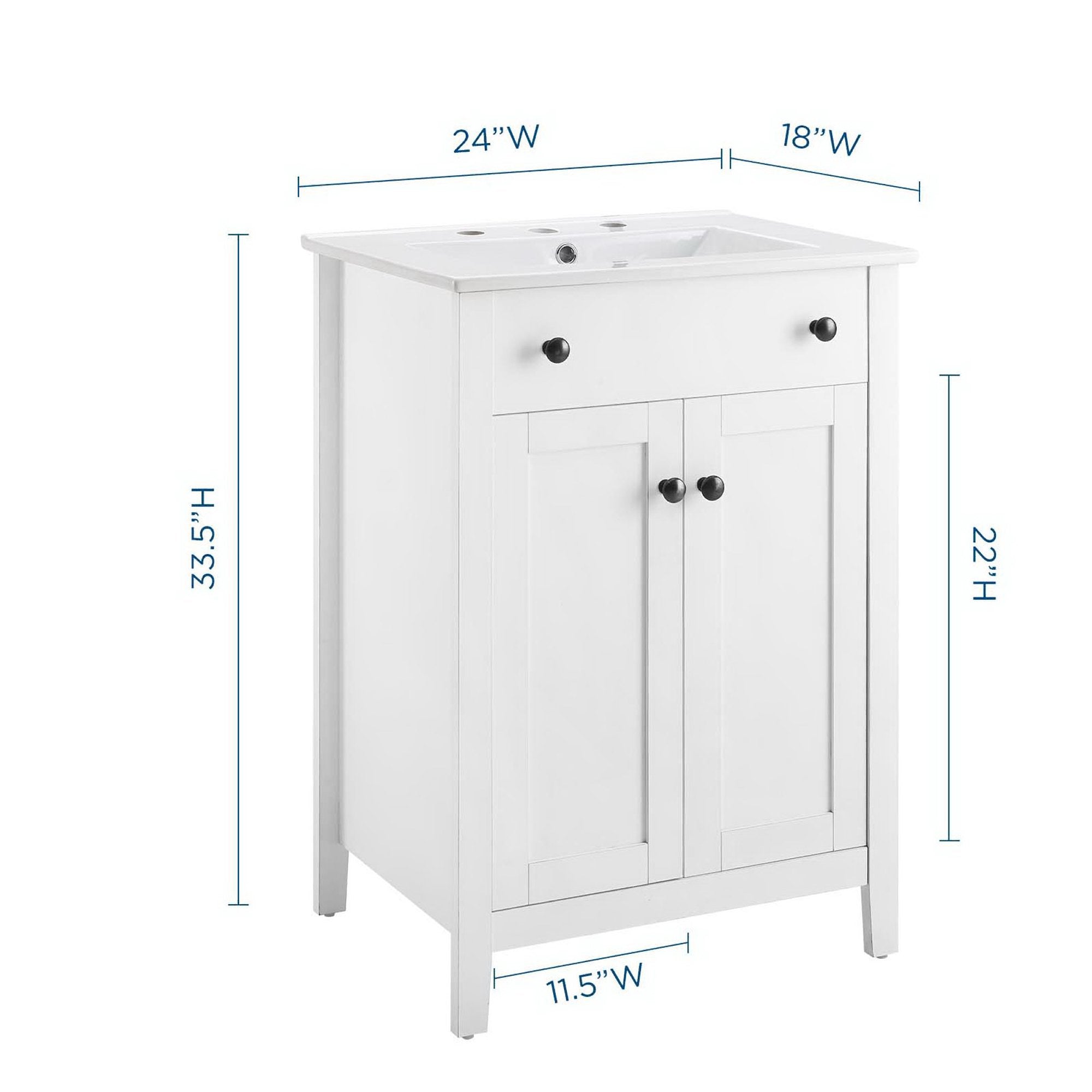 Nantucket Bathroom Vanity Basin Included